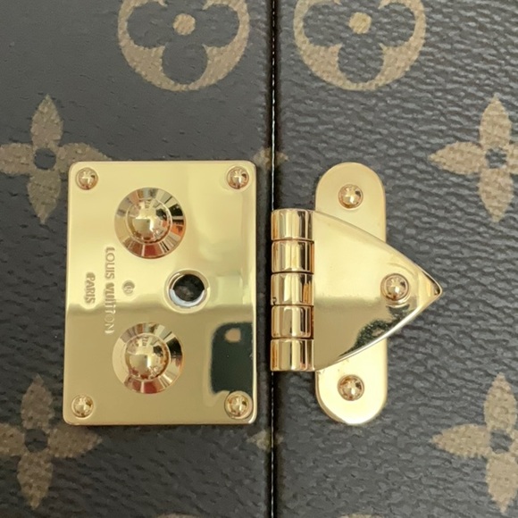 ❌SOLD❌Louis Vuitton Mirror PVC Brown three-sided mirror GI0554 home mirror trunk - Picture 10 of 11